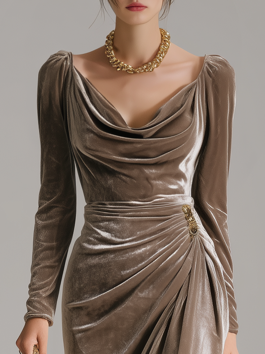 Mira™ | Elegant Fitted Midi Dress
