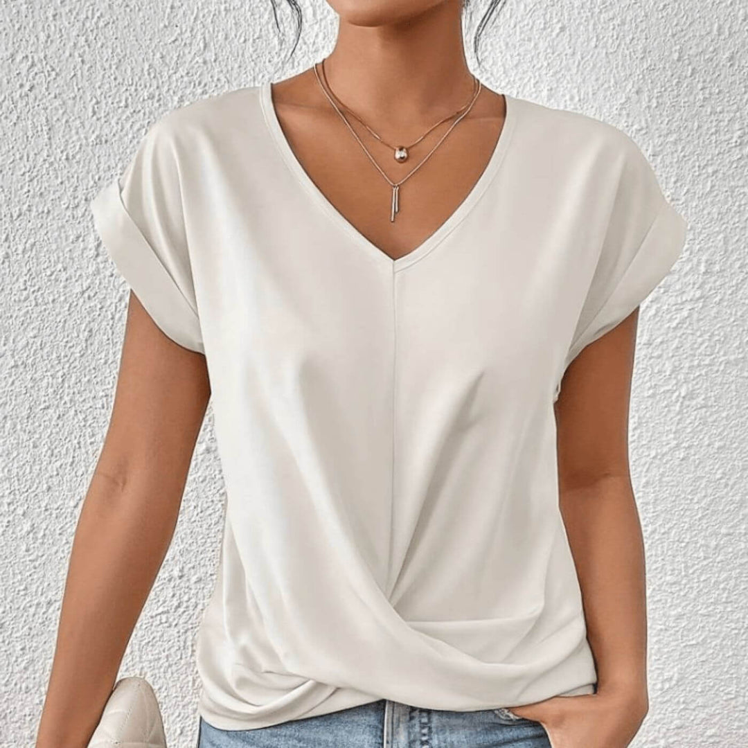 Claire™ | V-Neck Flattering Fit Top
