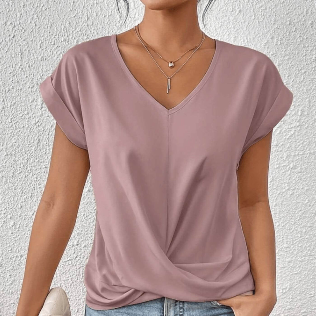 Claire™ | V-Neck Flattering Fit Top