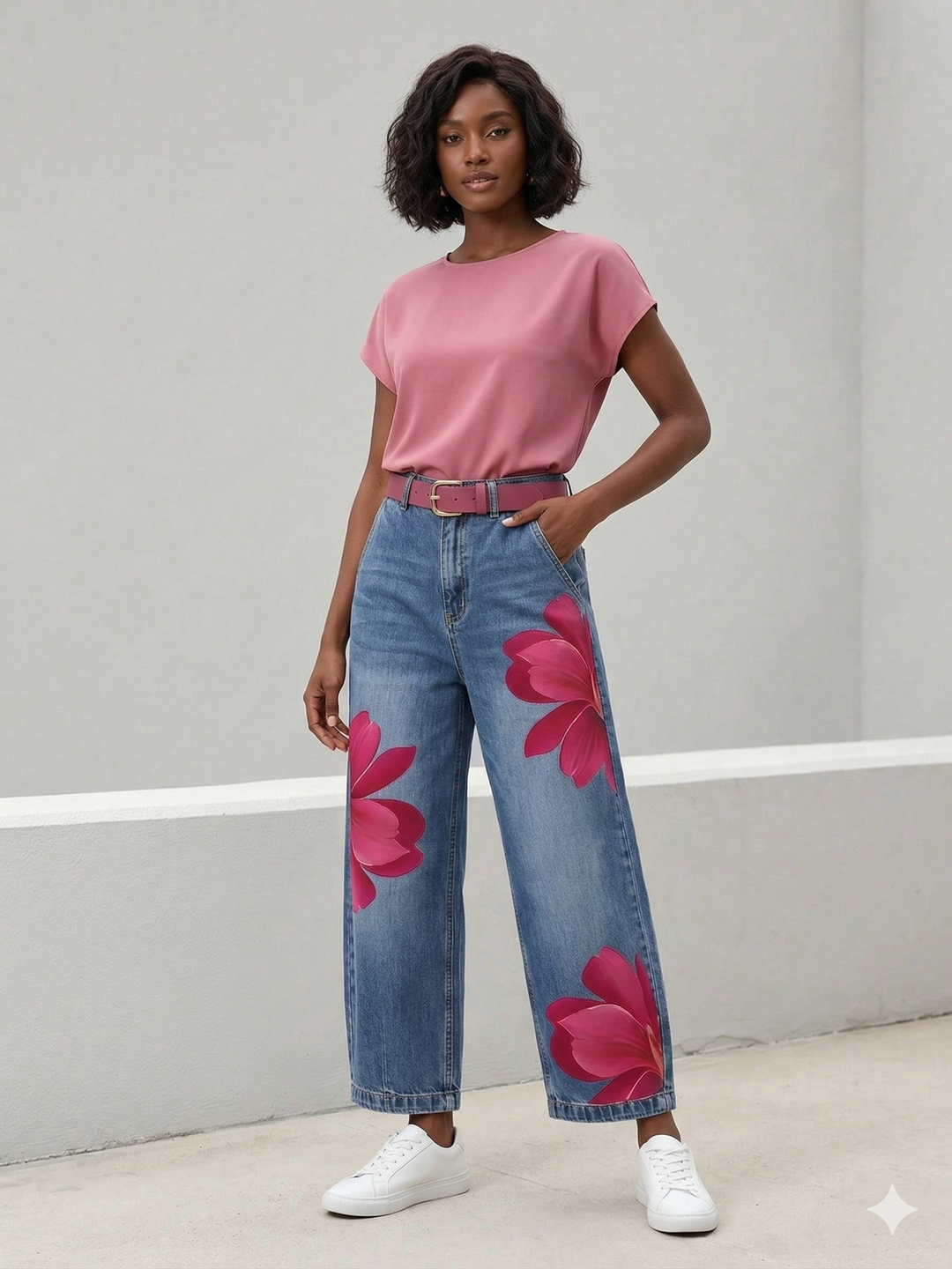 Sophia | Elegant Floral Pants