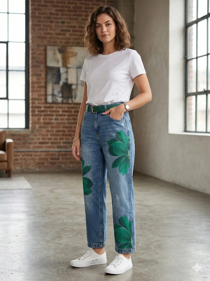 Sophia | Elegant Floral Pants