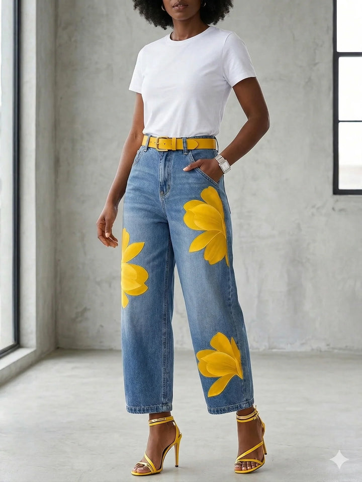 Sophia | Elegant Floral Pants