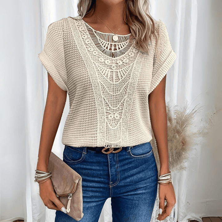 Karin™ | Elegant Ibiza-style blouse