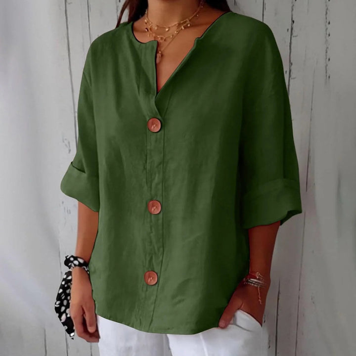 Ivy™ | Lightweight Linen Loose-Fit Blouse