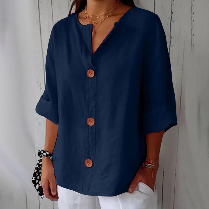 Ivy™ | Lightweight Linen Loose-Fit Blouse